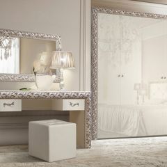 Зеркало Тиффани Premium слоновая кость/серебро (Ф/01(П) в Уфе - ufa.mebel24.online | фото 2