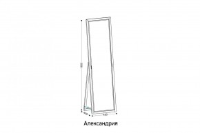 АЛЕКСАНДРИЯ-9.1 Зеркало напольное в Уфе - ufa.mebel24.online | фото 2