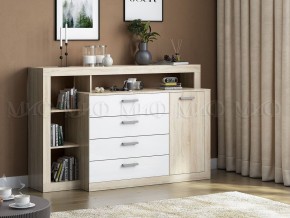 Ангара Комод (Белый глянец/Сонома) в Уфе - ufa.mebel24.online | фото 2