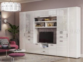 АСТИ Гостиная (МДФ) модульная (Белый глянец/белый) в Уфе - ufa.mebel24.online | фото