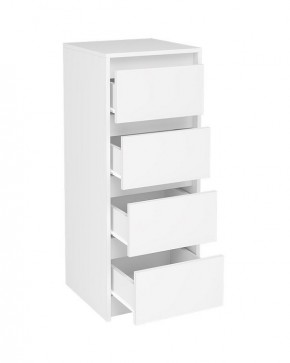 АЙДЕН КМ06-400 Комод 4 ящика (белый) в Уфе - ufa.mebel24.online | фото 2