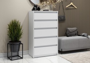 АЙДЕН КМ06-700 Комод 5 ящиков (белый) в Уфе - ufa.mebel24.online | фото
