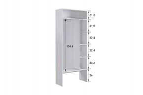 БАСКО Прихожая К5 (белое дерево) в Уфе - ufa.mebel24.online | фото 9