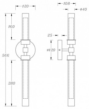 Бра Maytoni Stelo MOD116WL-L7BS3K в Уфе - ufa.mebel24.online | фото 3