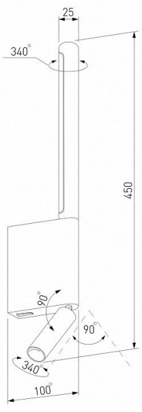 Бра с подсветкой Elektrostandard Sarca a066401 в Уфе - ufa.mebel24.online | фото 5