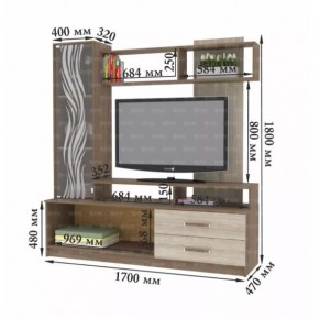 ДАРЬЯ Гостиная (Дуб Вотан/Белый глянец) в Уфе - ufa.mebel24.online | фото 8