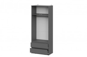 ДЕНВЕР Шкаф двухстворчатый с ящиками (Графит серый) в Уфе - ufa.mebel24.online | фото 3