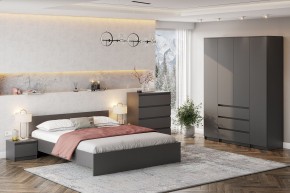 ДЕНВЕР Тумба прикроватная (Графит серый) в Уфе - ufa.mebel24.online | фото 4