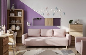 Диван-кровать Тулисия светло-розовый, ткань рогожка в Уфе - ufa.mebel24.online | фото 4