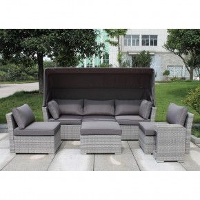 Диван-трансформер из искусственного ротанга AFM-320G Grey в Уфе - ufa.mebel24.online | фото 2