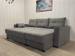 Диван угловой Комфорт-3 (НПБ+МДФ) велюр Galaxy Lite 26 в Уфе - ufa.mebel24.online | фото 3