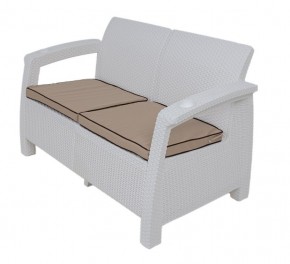 Диван Yalta Premium Sofa 2 Set (Ялта) белый (+подушки под спину) в Уфе - ufa.mebel24.online | фото