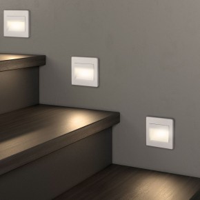 DK3050-WH Светильник встраиваемый в стену, IP 20, LED 3000, 1 Вт, белый, пластик в Уфе - ufa.mebel24.online | фото 6