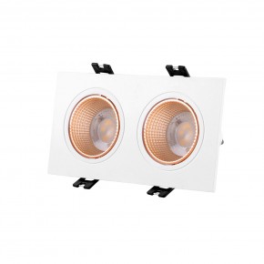 DK3072-WBR Встраиваемый светильник, IP 20, 10 Вт, GU5.3, LED, белый/бронзовый, пластик в Уфе - ufa.mebel24.online | фото 1