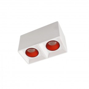 DK3085-WH+RD Светильник накладной IP 20, 10 Вт, GU5.3, LED, белый/красный, пластик в Уфе - ufa.mebel24.online | фото 1