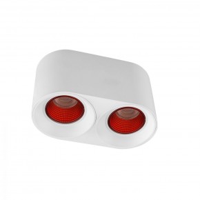 DK3096-WH+RD Светильник накладной IP 20, 10 Вт, GU5.3, LED, белый/красный, пластик в Уфе - ufa.mebel24.online | фото 1