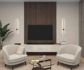 DK5012-BK Бра 800 мм, 3000К, IP20, 7 Вт, черный, алюминий в Уфе - ufa.mebel24.online | фото 3