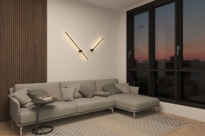 DK5012-BK Бра 800 мм, 3000К, IP20, 7 Вт, черный, алюминий в Уфе - ufa.mebel24.online | фото 6