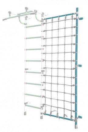 Дополнительная стойка к пристенному ДСК Pastel с сеткой для лазания, цв. бирюзовый в Уфе - ufa.mebel24.online | фото