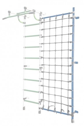 Дополнительная стойка к пристенному ДСК Pastel с сеткой для лазания, цв. голубой в Уфе - ufa.mebel24.online | фото