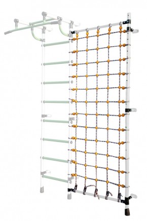 Дополнительная стойка к пристенному ДСК с сеткой для лазания, цв. белый в Уфе - ufa.mebel24.online | фото