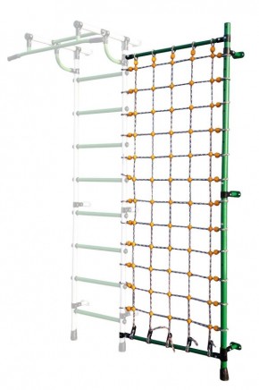 Дополнительная стойка к пристенному ДСК с сеткой для лазания, цв. зеленый в Уфе - ufa.mebel24.online | фото