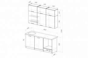 ДЮНА Кухонный гарнитур Макси 2 1800 мм в Уфе - ufa.mebel24.online | фото 2