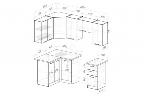 ДЮНА Кухонный гарнитур Оптима 5 (1200*2000 мм) в Уфе - ufa.mebel24.online | фото 2