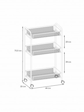 Э 322 Ч Этажерка "Ладья 2К" Черный в Уфе - ufa.mebel24.online | фото