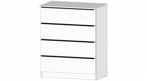 ЭЛЕГАНТ Комод 4 ящика (белый) в Уфе - ufa.mebel24.online | фото