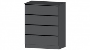 ЭЛЕГАНТ Комод 4 ящика (графит) в Уфе - ufa.mebel24.online | фото