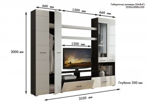 Гостиная Альфа МДФ (Венге/Белый глянец) в Уфе - ufa.mebel24.online | фото 3