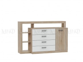 АНГАРА Гостиная (модульная) Белый глянец/Сонома в Уфе - ufa.mebel24.online | фото 8