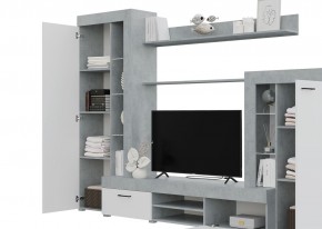 Гостиная Дельта (Бетон/Белый) в Уфе - ufa.mebel24.online | фото 2