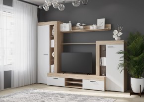 Гостиная Дельта (Сонома/Белый) в Уфе - ufa.mebel24.online | фото 3