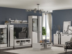 МАГНОЛИЯ Гостиная МДФ (модульная) Белый глянец/белый в Уфе - ufa.mebel24.online | фото