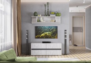 Гостиная Мрия (модульная) Бетон пайн светлый/Графит в Уфе - ufa.mebel24.online | фото 11