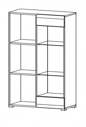 Гостиная НЕНСИ (модульная) Крафт золотой/Белый глянец в Уфе - ufa.mebel24.online | фото 9