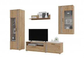 Гостиная Омега (Крафт золотой-Бетон) в Уфе - ufa.mebel24.online | фото 2