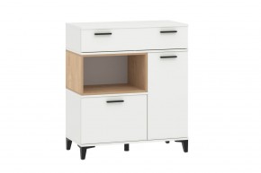 Гостиная "Bergen" (модульная) Белый /Дуб бунратти в Уфе - ufa.mebel24.online | фото 8