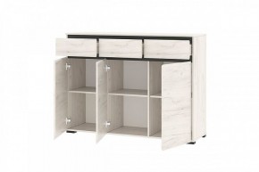 ГРЕТТА Комод 3С3Я 3дв, 3ящ (дуб крафт) в Уфе - ufa.mebel24.online | фото 2