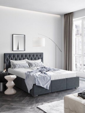 Интерьерная Кровать 1.6 Октавия Ортопед на опорах Серый в Уфе - ufa.mebel24.online | фото