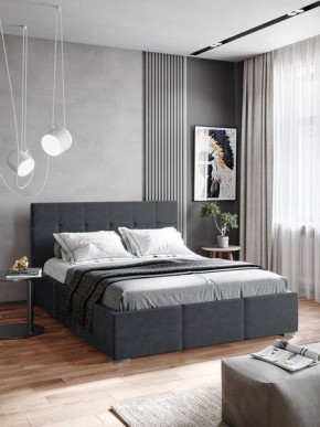 Интерьерная Кровать Рио 1.6 Ортопед ПМ с ящиком Серый в Уфе - ufa.mebel24.online | фото