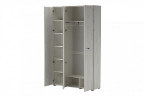 ИТАЛИЯ ШК-1300 Шкаф 3дв с зеркалом (дуб крафт белый) в Уфе - ufa.mebel24.online | фото 2