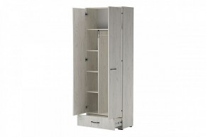 ИТАЛИЯ ШК1Я-800 Шкаф 2дв, 1ящ (дуб крафт белый) в Уфе - ufa.mebel24.online | фото 2