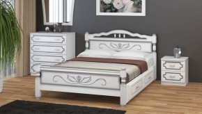 КАРИНА-5 Кровать из массива 1200 с 2-мя ящиками в Уфе - ufa.mebel24.online | фото 1