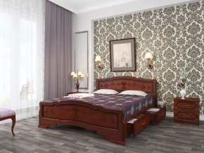 КАРИНА-6 Кровать из массива 900 (Орех) с 2-мя ящиками в Уфе - ufa.mebel24.online | фото