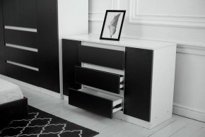 Комод 1200 Парус (Белый/Графит) в Уфе - ufa.mebel24.online | фото 3