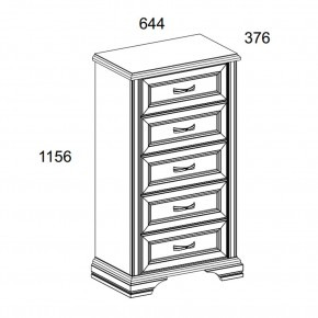 Комод 5S, MONAKO, цвет Сосна винтаж/дуб анкона в Уфе - ufa.mebel24.online | фото 2