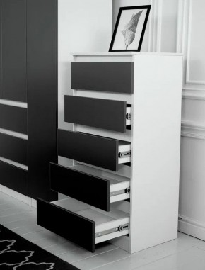 Комод 600 Парус (Белый/Графит) в Уфе - ufa.mebel24.online | фото 2